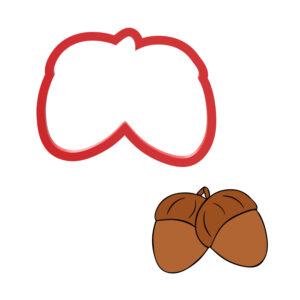 Acorns Cookie Cutter STL File Digital Download