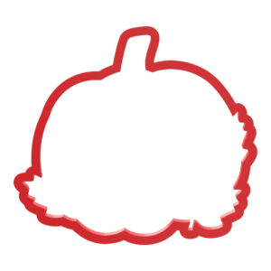 Pumpkin with Maple Leaves Cookie Cutter STL File Digital Download