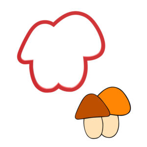 Mushrooms Cookie Cutter STL File Digital Download