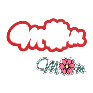 Mom with Flower Cookie Cutter STL File Digital Download