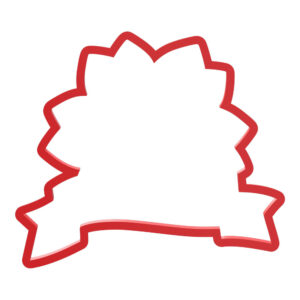 Flower with Banner Cookie Cutter STL File Digital Download