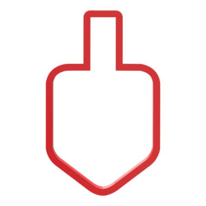 Hanukkah Dreidel Cookie Cutter STL File Digital Download