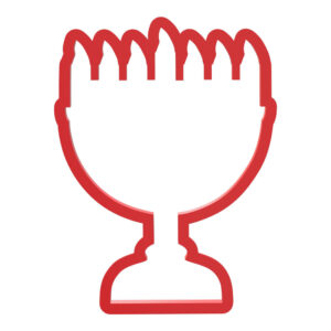 Hanukkah Menorah Cookie Cutter STL File Digital Download
