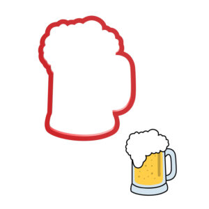 Beer Pint Cookie Cutter STL File Digital Download