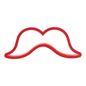 Moustache Mustache Cookie Cutter STL File Digital Download