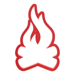 Campfire Cookie Cutter STL File Digital Download