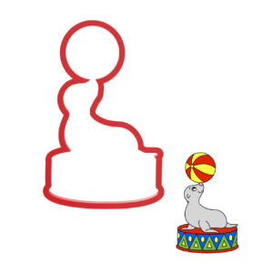 Circus Seal Cookie Cutter STL File Digital Download