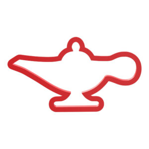 Genie Lamp Cookie Cutter STL File Digital Download