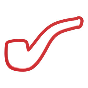 Smoking Pipe Cookie Cutter STL File Digital Download
