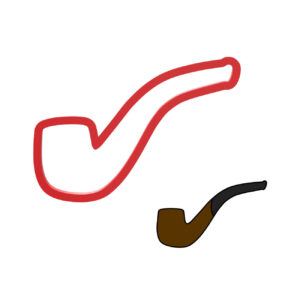 Smoking Pipe Cookie Cutter STL File Digital Download