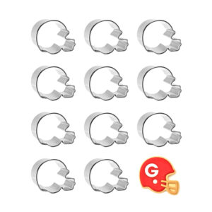 1 Dozen (12) Mini Football Helmet 2 inch Cookie Cutter