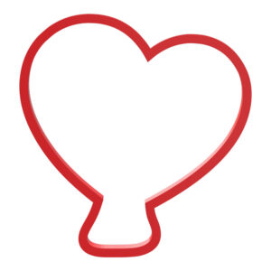 Heart Balloon Cookie Cutter STL File Digital Download