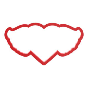 Heart with Wings Cookie Cutter STL File Digital Download