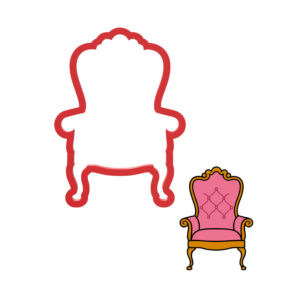 Vintage Chair Cookie Cutter STL File Digital Download