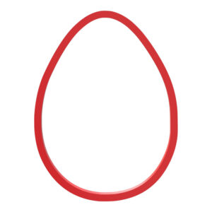 Happy Easter Egg Cookie Cutter STL File Digital Download