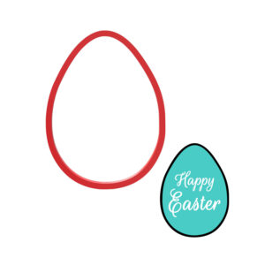 Happy Easter Egg Cookie Cutter STL File Digital Download