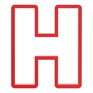 Basic Block Letter H Cookie Cutter STL File Digital Download