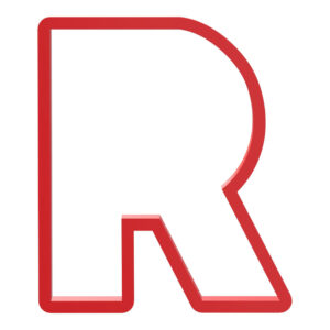 Basic Block Letter R Cookie Cutter STL File Digital Download