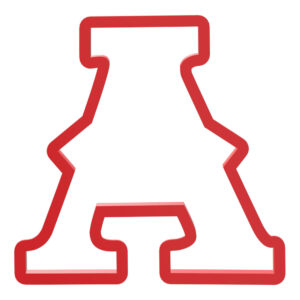 Western Letter A Cookie Cutter STL File Digital Download
