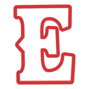 Western Letter E Cookie Cutter STL File Digital Download