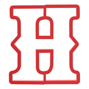 Western Letter H Cookie Cutter STL File Digital Download