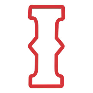Western Letter I Cookie Cutter STL File Digital Download
