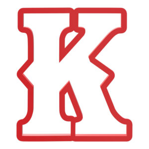 Western Letter K Cookie Cutter STL File Digital Download