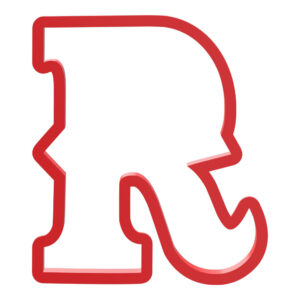 Western Letter R Cookie Cutter STL File Digital Download