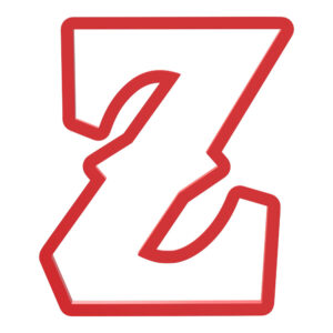 Western Letter Z Cookie Cutter STL File Digital Download