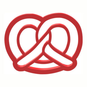 Pretzel Cookie Cutter STL File Digital Download