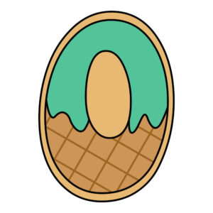 Ice Cream Number 0 Zero Cookie Cutter STL File Digital Download