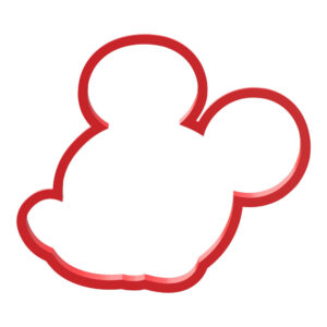 Mouse Face with Ears Cookie Cutter STL File Digital Download