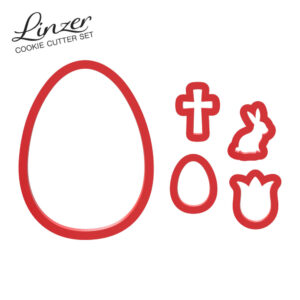 Linzer Easter Egg 5 PC Cookie Cutter Set STL File Digital Download
