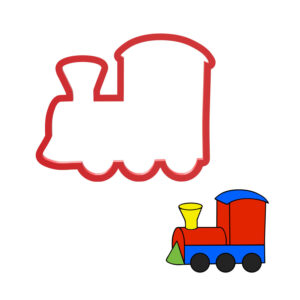 Kids Toy Locomotive Train Cookie Cutter STL File Digital Download