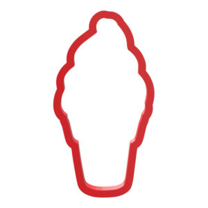 Ice Cream Cone Cookie Cutter STL File Digital Download