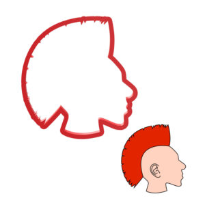 Punk Rocker Cookie Cutter STL File Digital Download