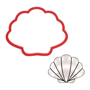 Seashell Cookie Cutter STL File Digital Download