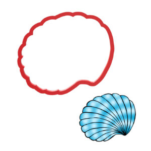 Whimsical Seashell Cookie Cutter STL File Digital Download