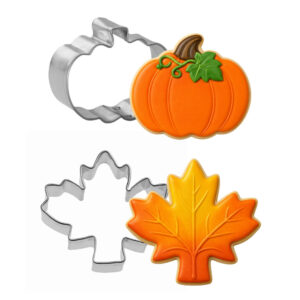 2 PC Fall Harvest Mini Cookie Cutter Set
