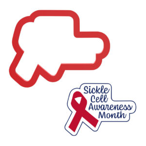 Sickle Cell Awareness Month Cookie Cutter STL File Digital Download