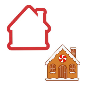 Gingerbread House Cookie Cutter STL File Digital Download