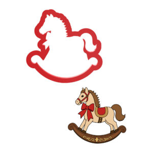 Christmas Rocking Horse Cookie Cutter STL File Digital Download