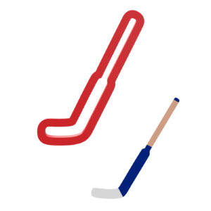 Hockey Goalie Stick Cookie Cutter STL File Digital Download