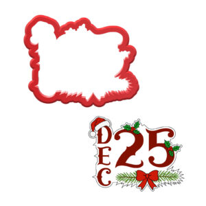 Dec 25 Cookie Cutter STL File Digital Download