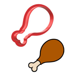 Turkey/Chicken Leg Cookie Cutter STL File Digital Download