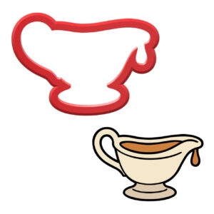 Gravy Boat Cookie Cutter STL File Digital Download
